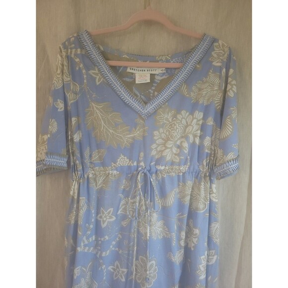 Grechen scott Other - Gretchen Scott Maxi Dress Beach Cover Up Glorious Peri/Khaki NWT L